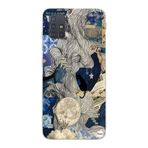 Manitoba Samsung Galaxy M31S Uyumlu Midnight Tasarımlı Şeffaf Telefon Kılıfı, Çok Renkli