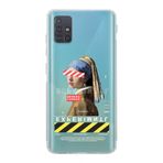 Manitoba Samsung Galaxy M31S Uyumlu Post Modernism Tasarımlı Şeffaf Telefon Kılıfı, Çok Renkli