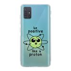 Manitoba Samsung Galaxy M31S Uyumlu Proton Tasarımlı Şeffaf Telefon Kılıfı, Çok Renkli