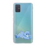 Manitoba Samsung Galaxy M31S Uyumlu Sevimli Ayı Tasarımlı Baskılı Şeffaf Telefon Kılıfı
