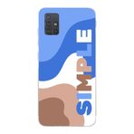 Manitoba Samsung Galaxy M31S Uyumlu Simple Tasarımlı Şeffaf Telefon Kılıfı, Çok Renkli