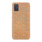 Manitoba Samsung Galaxy M31S Uyumlu Turuncu Leopar Tasarımlı Baskılı Şeffaf Telefon Kılıfı