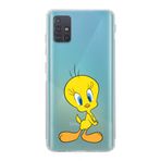 Manitoba Samsung Galaxy M31S Uyumlu Tweety Tasarımlı Baskılı Şeffaf Telefon Kılıfı