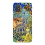 Manitoba Samsung Galaxy M31S Uyumlu Van Gogh Tasarımlı Şeffaf Telefon Kılıfı, Çok Renkli
