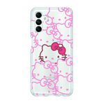 Manitoba Samsung Galaxy M34 5G ile Uyumlu Hello Kitty Tasarımlı Baskılı Şeffaf Telefon Kılıfı