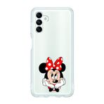 Manitoba Samsung Galaxy M34 5G ile Uyumlu Minnie Mouse Tasarımlı Baskılı Şeffaf Telefon Kılıfı