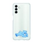 Manitoba Samsung Galaxy M34 5G ile Uyumlu Sevimli Ayı Tasarımlı Baskılı Şeffaf Telefon Kılıfı