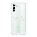 Manitoba Samsung Galaxy M34 5G ile Uyumlu Star Girl Tasarımlı Baskılı Şeffaf Telefon Kılıfı