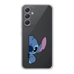 Manitoba Samsung Galaxy M34 5G ile Uyumlu Stitch Tasarımlı Baskılı Şeffaf Telefon Kılıfı