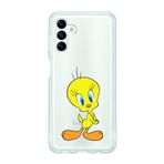 Manitoba Samsung Galaxy M34 5G ile Uyumlu Tweety Tasarımlı Baskılı Şeffaf Telefon Kılıfı