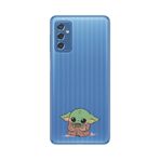 Manitoba Samsung Galaxy M52 ile Uyumlu Baby Yoda Tasarımlı Baskılı Şeffaf Telefon Kılıfı
