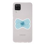 Manitoba Samsung Galaxy M53 Uyumlu Kalp Yara Bandı Tasarımlı Şeffaf Telefon Kılıfı, Çok Renkli