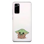 Manitoba Samsung Galaxy S20 FE Uyumlu Baby Yoda Tasarımlı Baskılı Şeffaf Silikon Telefon Kılıfı, Çok Renkli