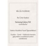 Manitoba Samsung Galaxy S22 ile Uyumlu Baskılı Yumuşak Silikon Şeffaf Telefon Kılıfı, Çiçek Deseni