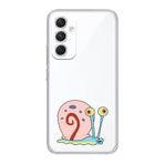 Manitoba Samsung Galaxy S23 FE Uyumlu Sünger Bob Gary Tasarımlı Premium Şeffaf Silikon Kılıf, Çok Renkli
