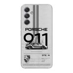 Manitoba Samsung Galaxy S24 FE Uyumlu Baskılı Yumuşak Silikon Şeffaf Telefon Kılıfı, Porsche 911 Tasarım