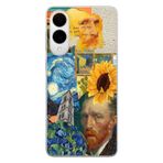 Manitoba Samsung Galaxy S25 Edge Uyumlu Baskılı Yumuşak Silikon Telefon Kılıfı, Van Gogh Deseni