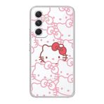 Manitoba Samsung Galaxy S25 Uyumlu Hello Kitty Tasarımlı Baskılı Şeffaf Telefon Kılıfı