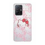 Manitoba Xiaomi Mi 11T / Mi 11T Pro Uyumlu Hello Kitty Tasarımlı Baskılı Şeffaf Telefon Kılıfı
