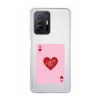 Manitoba Xiaomi Mi 11T / Mi 11T Pro Uyumlu Lucky You Kart Tasarımlı Baskılı Şeffaf Silikon Telefon Kılıfı