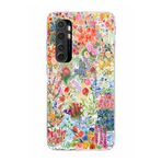 Manitoba Xiaomi Mi Note 10 Lite ile Uyumlu Baskılı Yumuşak Silikon Şeffaf Telefon Kılıfı, Çiçek Desen
