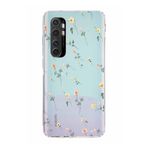 Manitoba Xiaomi Mi Note 10 Lite ile Uyumlu Baskılı Yumuşak Silikon Şeffaf Telefon Kılıfı, Çiçek Deseni