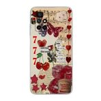 Manitoba Xiaomi Redmi 10 2022 ile Uyumlu Love Kolaj Tasarımlı Baskılı Şeffaf Telefon Kılıfı