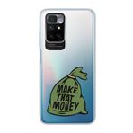 Manitoba Xiaomi Redmi 10 2022 ile Uyumlu Make That Money Tasarımlı Baskılı Şeffaf Telefon Kılıfı, Çok Renkli