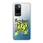 Manitoba Xiaomi Redmi 10 2022 ile Uyumlu Never Look Back Tasarımlı Baskılı Şeffaf Telefon Kılıfı, Çok Renkli, Silikon