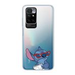 Manitoba Xiaomi Redmi 10 2022 ile Uyumlu Stitch Tasarımlı Baskılı Şeffaf Telefon Kılıfı, Çok Renkli