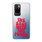Manitoba Xiaomi Redmi 10 2022 ile Uyumlu The Power Tasarımlı Baskılı Şeffaf Telefon Kılıfı, Çok Renkli