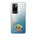Manitoba Xiaomi Redmi 10 2022 Uyumlu Baby Yoda Tasarımlı Baskılı Şeffaf Telefon Kılıfı