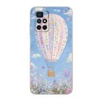Manitoba Xiaomi Redmi 10 2022 Uyumlu Baskılı Yumuşak Silikon Şeffaf Telefon Kılıfı, Çiçek Balon Deseni