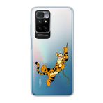 Manitoba Xiaomi Redmi 10 2022 Uyumlu Tiger Tasarımlı Baskılı Şeffaf Telefon Kılıfı, Çok Renkli