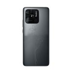 Manitoba Xiaomi Redmi 10C Uyumlu Baskılı Yumuşak Silikon Telefon Kılıfı, Çiçek Desen, Siyah