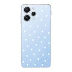 Manitoba Xiaomi Redmi 12 Uyumlu Baskılı Yumuşak Silikon Şeffaf Telefon Kılıfı, Kalp Deseni