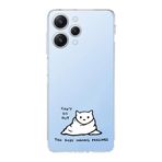 Manitoba Xiaomi Redmi 12 Uyumlu Cant Go Out Tasarımlı Şeffaf Silikon Telefon Kılıfı, Çok Renkli
