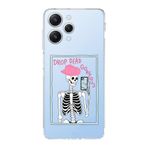 Manitoba Xiaomi Redmi 12 Uyumlu Drop Dead Gorgeous Tasarımlı Şeffaf Telefon Kılıfı, Çok Renkli