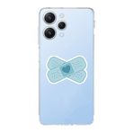 Manitoba Xiaomi Redmi 12 Uyumlu Kalp Yara Bandı Tasarımlı Şeffaf Telefon Kılıfı, Silikon, Çok Renkli
