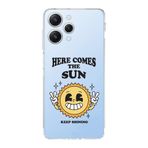Manitoba Xiaomi Redmi 12 Uyumlu Keep Shining Tasarımlı Şeffaf Telefon Kılıfı, Çok Renkli