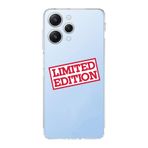 Manitoba Xiaomi Redmi 12 Uyumlu Limited Edition Tasarımlı Şeffaf Telefon Kılıfı, Silikon, Çok Renkli