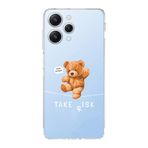 Manitoba Xiaomi Redmi 12 Uyumlu Take Risk Tasarımlı Şeffaf Telefon Kılıfı, Silikon, Çok Renkli
