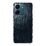Manitoba Xiaomi Redmi 13C ile Uyumlu Baskılı Yumuşak Silikon Şeffaf Telefon Kılıfı, Zebra Desen