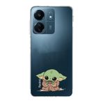 Manitoba Xiaomi Redmi 13C Uyumlu Baby Yoda Tasarımlı Baskılı Şeffaf Telefon Kılıfı