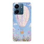 Manitoba Xiaomi Redmi 13C Uyumlu Baskılı Yumuşak Silikon Telefon Kılıfı, Çiçek Balon Deseni