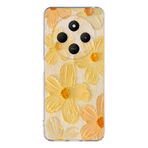 Manitoba Xiaomi Redmi 14C ile Uyumlu Baskılı Yumuşak Silikon Şeffaf Telefon Kılıfı, Sarı Çiçek Deseni