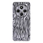Manitoba Xiaomi Redmi 14C ile Uyumlu Baskılı Yumuşak Silikon Şeffaf Telefon Kılıfı, Zebra Desen