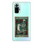 Manitoba Xiaomi Redmi Note 10 Pro Uyumlu Love Cats Tasarımlı Şeffaf Telefon Kılıfı, Çok Renkli