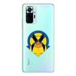 Manitoba Xiaomi Redmi Note 10 Pro Uyumlu Wolverine Tasarımlı Baskılı Şeffaf Telefon Kılıfı