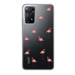 Manitoba Xiaomi Redmi Note 11 Pro/Note 12 Pro 4G ile Uyumlu Baskılı Yumuşak Silikon Şeffaf Telefon Kılıfı, Flamingo Desen